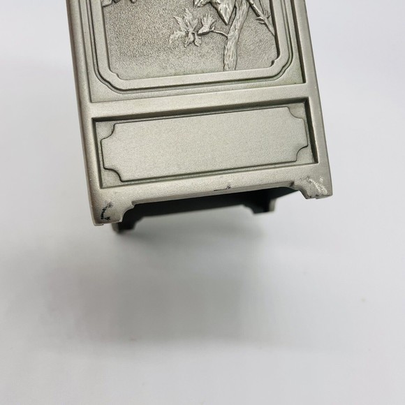 Rare Royal Selangor Pewter Four Seasons Pencil Pen Caddy Holder Vase Embossed 5" - Picture 9 of 9